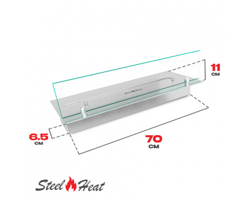 Топливный блок SteelHeat LINE GLASS 700 Топливный блок SteelHeat LINE GLASS 700