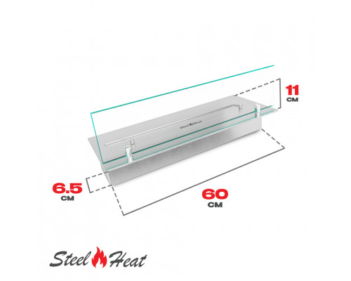 Топливный блок SteelHeat LINE GLASS 600 Топливный блок SteelHeat LINE GLASS 600