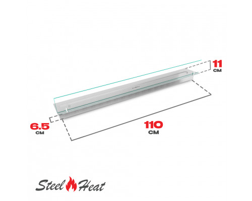 Топливный блок SteelHeat LINE GLASS 1100 Топливный блок SteelHeat LINE GLASS 1100