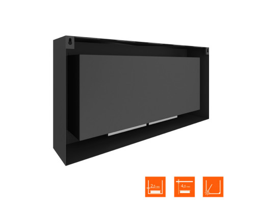 Биокамин SteelHeat WALL ONE 1100 LITE черный Биокамин SteelHeat WALL ONE 1100 LITE черный