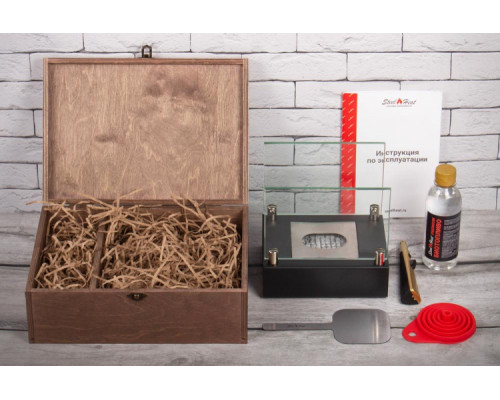 Подарочный набор SteelHeat PREMIUM BOX ALBA черный + деревянная коробка + стартовый комплект Подарочный набор SteelHeat PREMIUM BOX ALBA черный + деревянная коробка + стартовый комплект