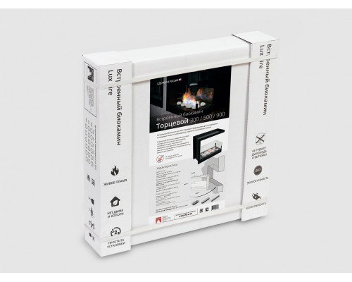 Встроенный биокамин Lux Fire Торцевой 555 М Встроенный биокамин Lux Fire Торцевой 555 М