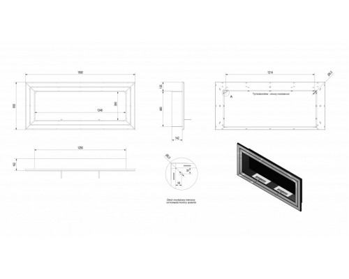 Биокамин Kratki JULIET/1500 TUV (1500x650) Биокамин Kratki JULIET/1500 TUV (1500x650)