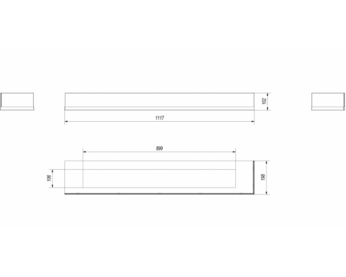 Стекло декоративное для биокамина Kratki DELTA/P/1200 Стекло декоративное для биокамина Kratki DELTA/P/1200