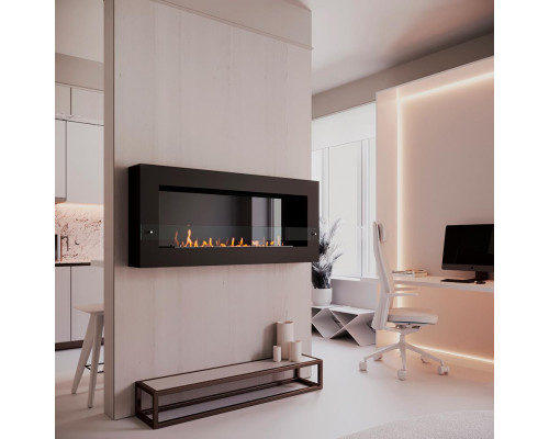 Биокамин SteelHeat WALL GRAND 1500 черный Биокамин SteelHeat WALL GRAND 1500 черный