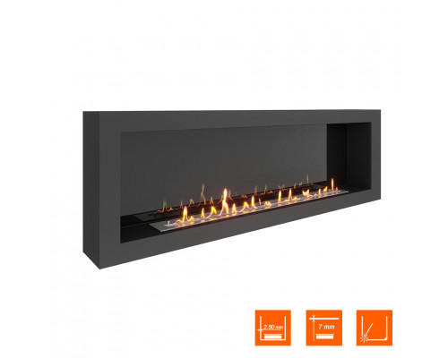 Биокамин SteelHeat WALL ONE 1700 черный Биокамин SteelHeat WALL ONE 1700 черный
