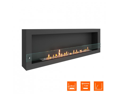Биокамин SteelHeat WALL ONE 1700 черный Биокамин SteelHeat WALL ONE 1700 черный