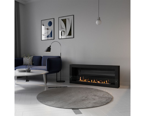 Биокамин SteelHeat WALL ONE 1400 черный Биокамин SteelHeat WALL ONE 1400 черный