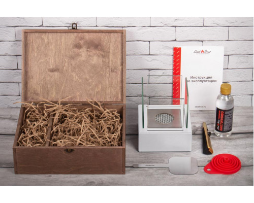 Подарочный набор SteelHeat PREMIUM BOX GLORIA белая + деревянная коробка + стартовый комплект Подарочный набор SteelHeat PREMIUM BOX GLORIA белая + деревянная коробка + стартовый комплект