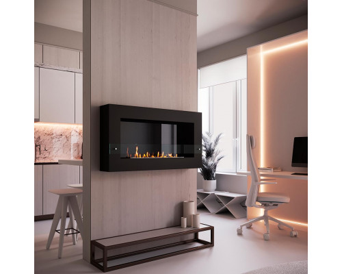 Биокамин SteelHeat WALL GRAND 1200 черный Биокамин SteelHeat WALL GRAND 1200 черный