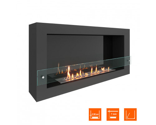 Биокамин SteelHeat WALL ONE 1100 черный Биокамин SteelHeat WALL ONE 1100 черный