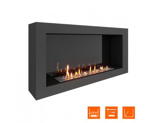 Биокамин SteelHeat WALL ONE 1100 черный Биокамин SteelHeat WALL ONE 1100 черный