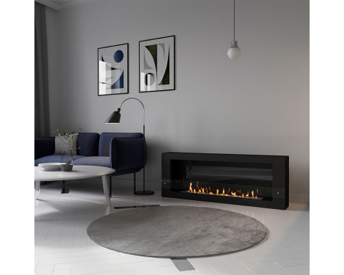 Биокамин SteelHeat WALL LONG 1500 черный Биокамин SteelHeat WALL LONG 1500 черный