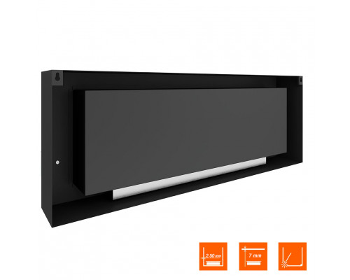 Биокамин SteelHeat WALL LONG 1500 черный Биокамин SteelHeat WALL LONG 1500 черный