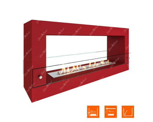 Биокамин SteelHeat FRAME ONE 1000 красный Биокамин SteelHeat FRAME ONE 1000 красный
