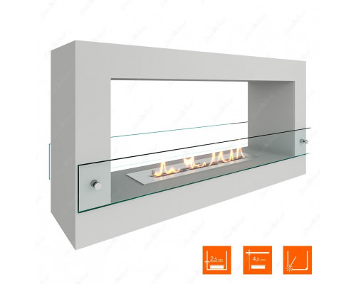 Биокамин SteelHeat FRAME ONE 900 белый Биокамин SteelHeat FRAME ONE 900 белый