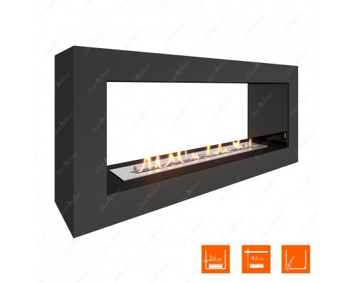 Биокамин SteelHeat FRAME ONE 1000 черный Биокамин SteelHeat FRAME ONE 1000 черный